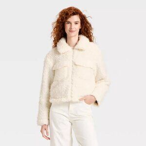 Women's Cozy Faux Shearling Jacket - Universal Thread™